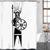 Best Norse Decor Odin Rune Shower Curtain, Waterproof 3D Printed Artwork Ideal for Bathroom/Washroom Decor