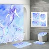 Best Shower Curtains - Purple Dream Mermaid Waterproof Fabric