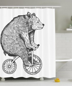 Bicycle Shower Curtain for the Adventurous and Fun-Loving Spirit