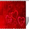 Big Red Heart At Home Shower Curtains for Bathroom Decor