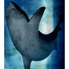 Big Shark Underwater Fabric Shower Curtain - Modern Sea Animal Bathroom Decor