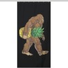 Bigfoot Carrying Pineapple Shower Curtain Full Size With Microfiber Accents, Durable Washable Fabric