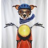 Biker Dog Shower Curtain: Add Some Quirkiness To Your Bathroom