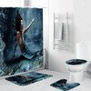 Bikini Mermaid Full Size Waterproof Shower Curtain With Microfiber Accents
