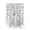 Biology Lover Goblincore Mushroom Shower Curtain - Dark Academia Dark Nature Forestcore Bathroom Decor