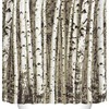 Birch Trees Shower Curtain - Nature Themed Bathroom Decor