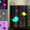 Bird Shower Curtain, Custom Red Cardinal and Blue Shower Curtain