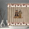 Birdhouse And Texas Star Rustic Wood Barn Door Shower Curtain Primitive Farmhouse Pip Berry Bathroom Decor Fabric