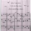 Birds And Music Notes Shower Curtain For Whimsical Bathroom Decor