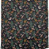 Birds and Butterflies Dark Garden Decorative Shower Curtain by Beth Norton