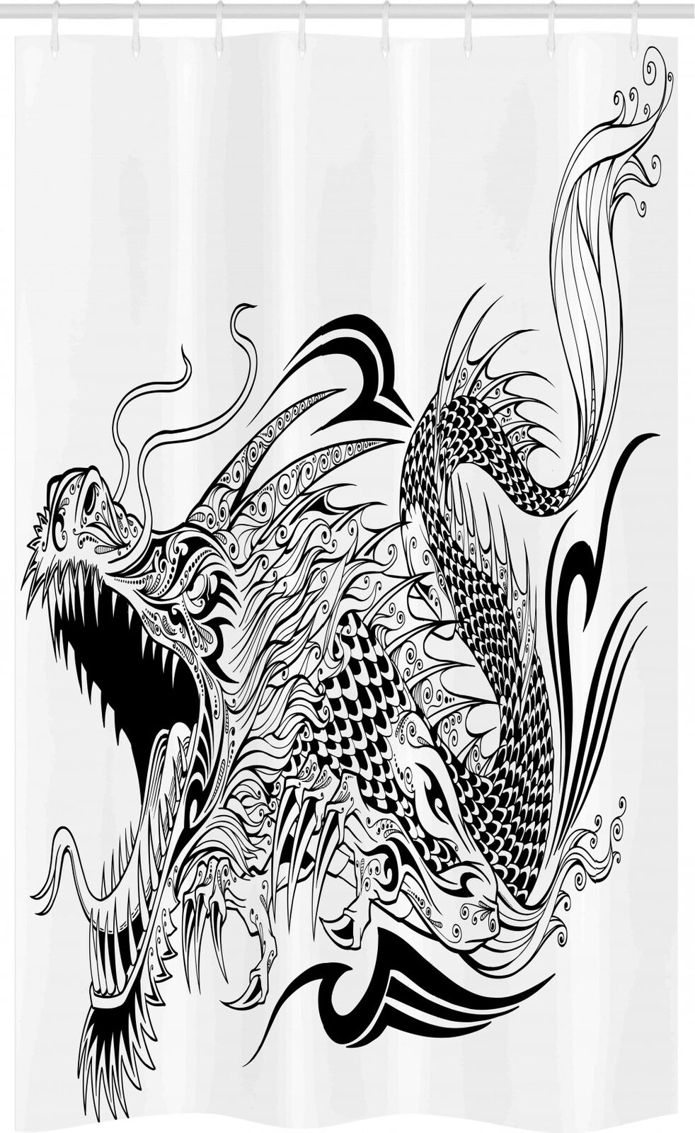 Birthday Theme Gift Boxes Dragon Shower Curtain Stall