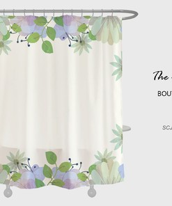 Black And White Butterfly Flowers Shower Curtain For Your Minimalist Bathroom