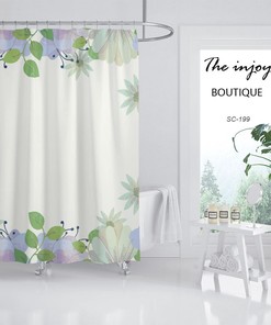 Black And White Butterfly Flowers Shower Curtain For Your Minimalist Bathroom