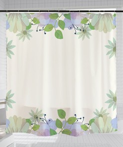 Black And White Butterfly Flowers Shower Curtain For Your Minimalist Bathroom