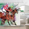 Black And White Dog Bathroom Curtain