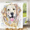 Black And White Dog Shower Curtain