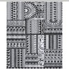 Black And White Southwest Native American Shower Curtain