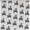 Black And White Striped Zebra Pattern Shower Curtain - Custom Durable Fabric