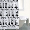 Black And White Zebra Print Shower Curtain For Bathroom Decor - Waterproof Fabric