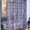 Black And White Zebra Stripe Shower Curtain For Safari Bathroom Decor