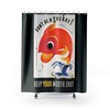 Black Funny Lithograph Fish Humor Shower Curtain - Fun Wedding Gift Idea