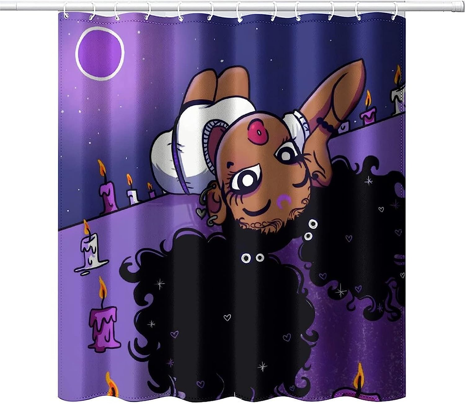 Black Girl Magic Shower Curtain - Bold And Inspirational Bathroom Decor With Waterproof And Durable Polyester Fabric