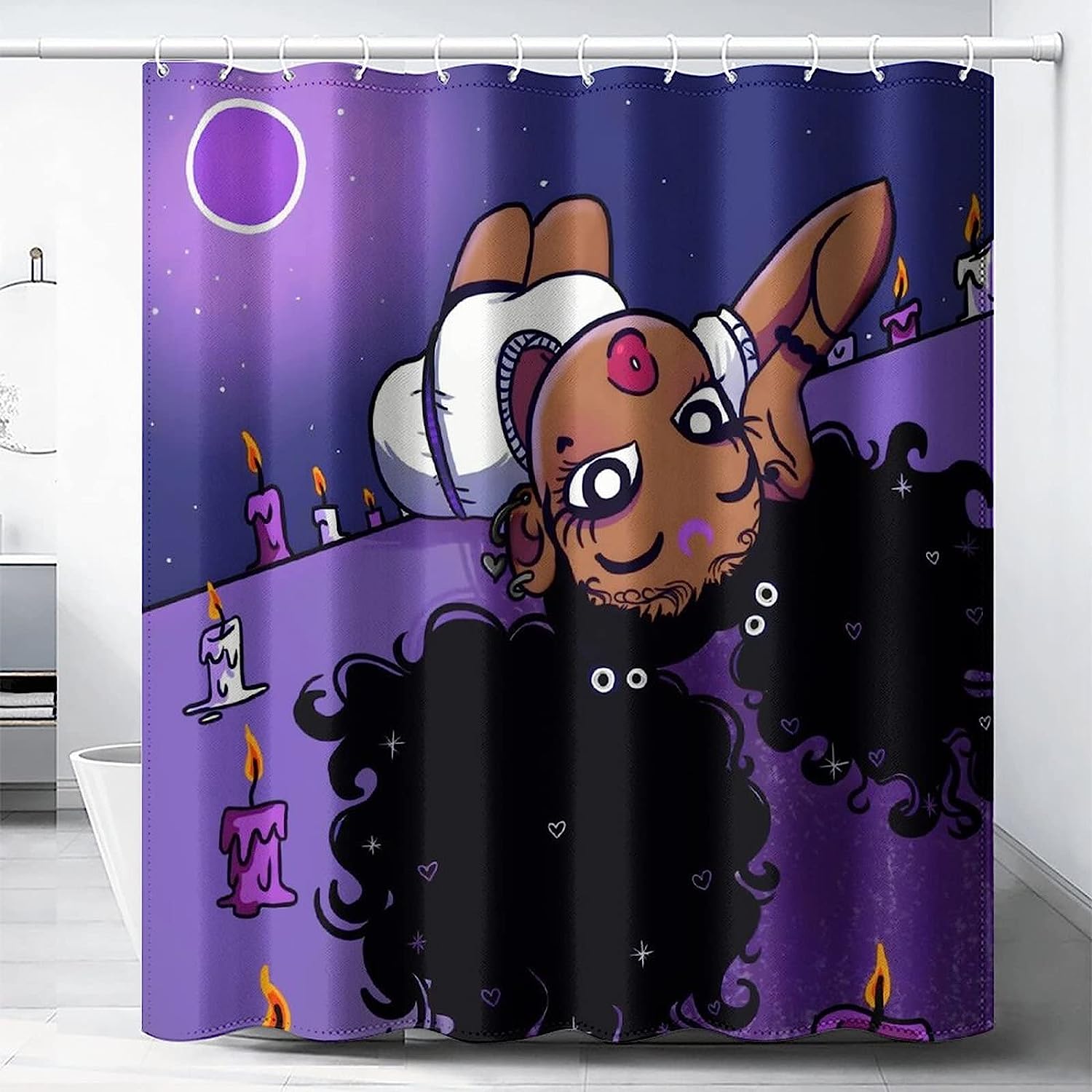 Black Girl Magic Shower Curtain - Bold And Inspirational Bathroom Decor With Waterproof And Durable Polyester Fabric - Image 2