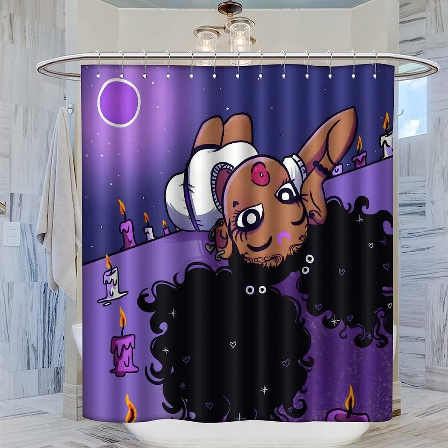Black Girl Magic Shower Curtain - Bold And Inspirational Bathroom Decor With Waterproof And Durable Polyester Fabric - Image 3