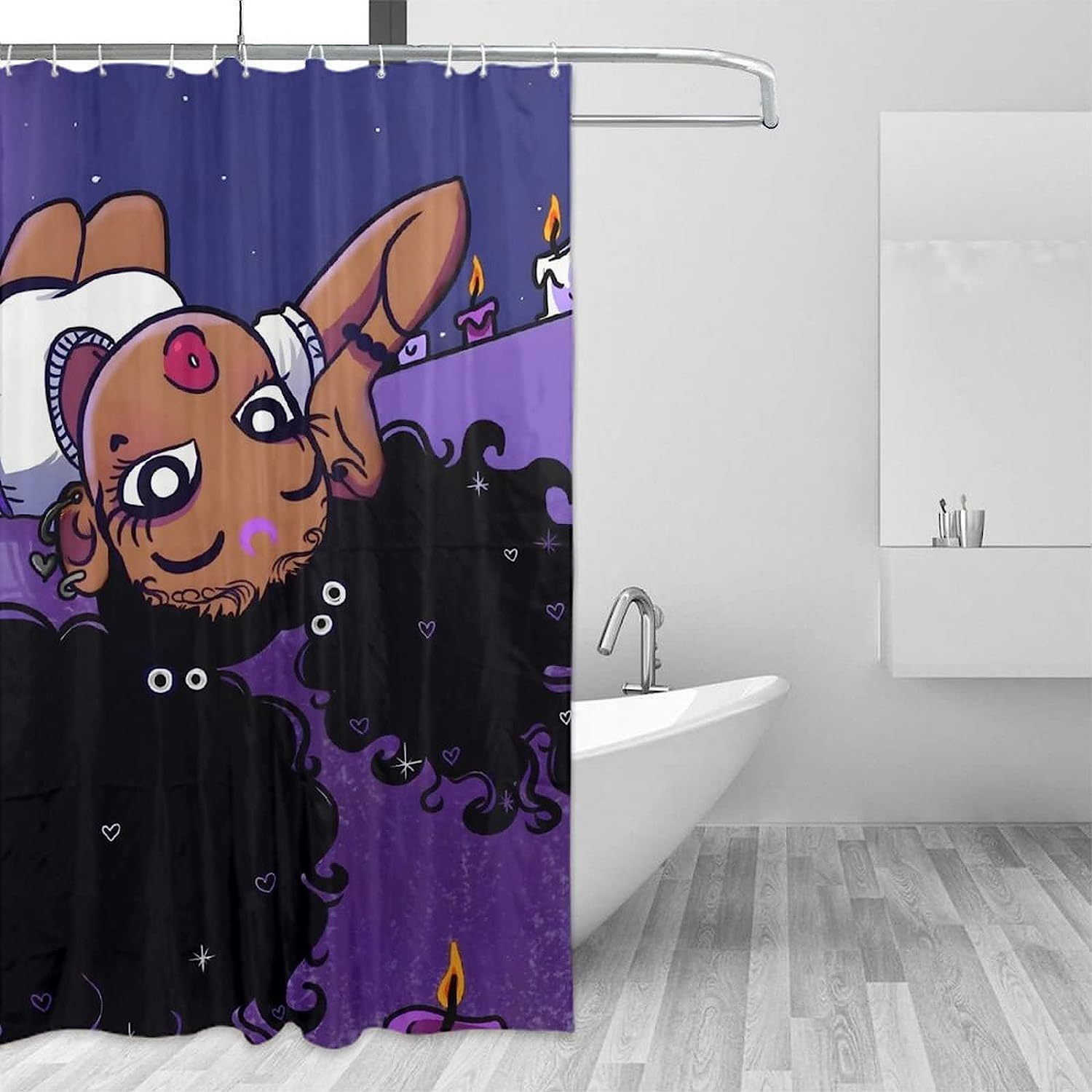 Black Girl Magic Shower Curtain - Bold And Inspirational Bathroom Decor With Waterproof And Durable Polyester Fabric - Image 4