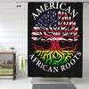 Black History Month Roots Shower Curtain for an Educational Theme