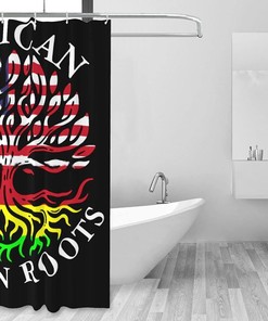 Black History Month Roots Shower Curtain for an Educational Theme