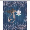 Black Mermaid Scales Shower Curtain For Mythical Bathroom