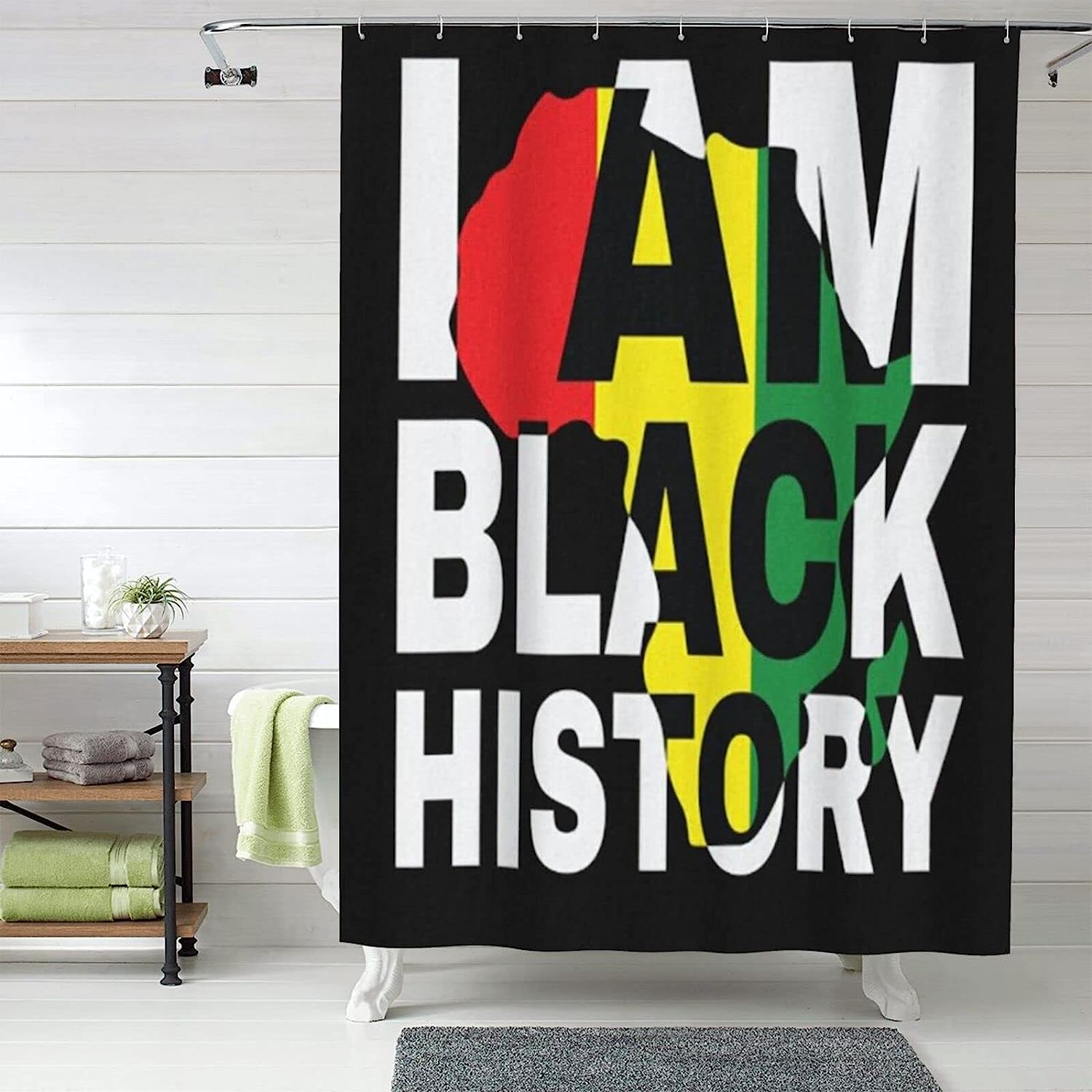 Black Pride African American Shower Curtain for a Celebratory Style
