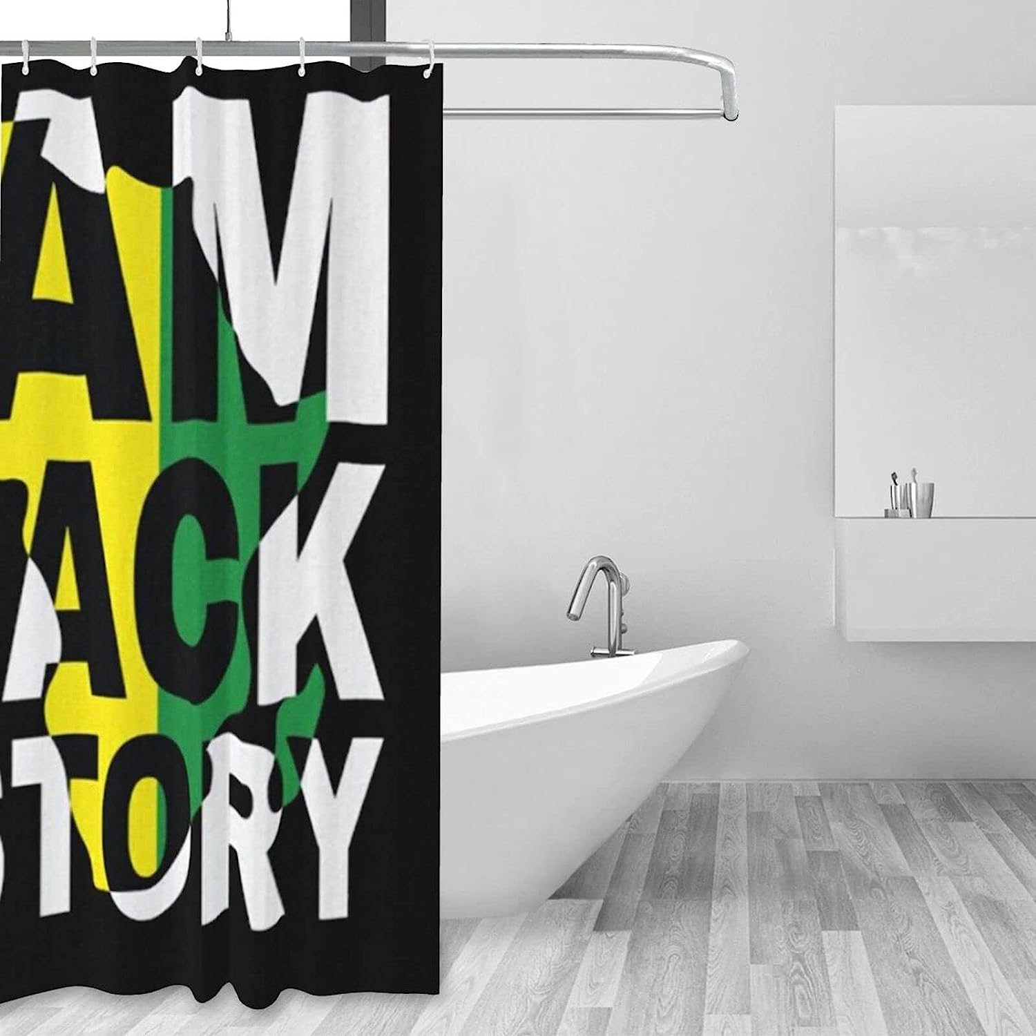 Black Pride African American Shower Curtain for a Celebratory Style