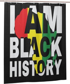 Black Pride African American Shower Curtain for a Celebratory Style