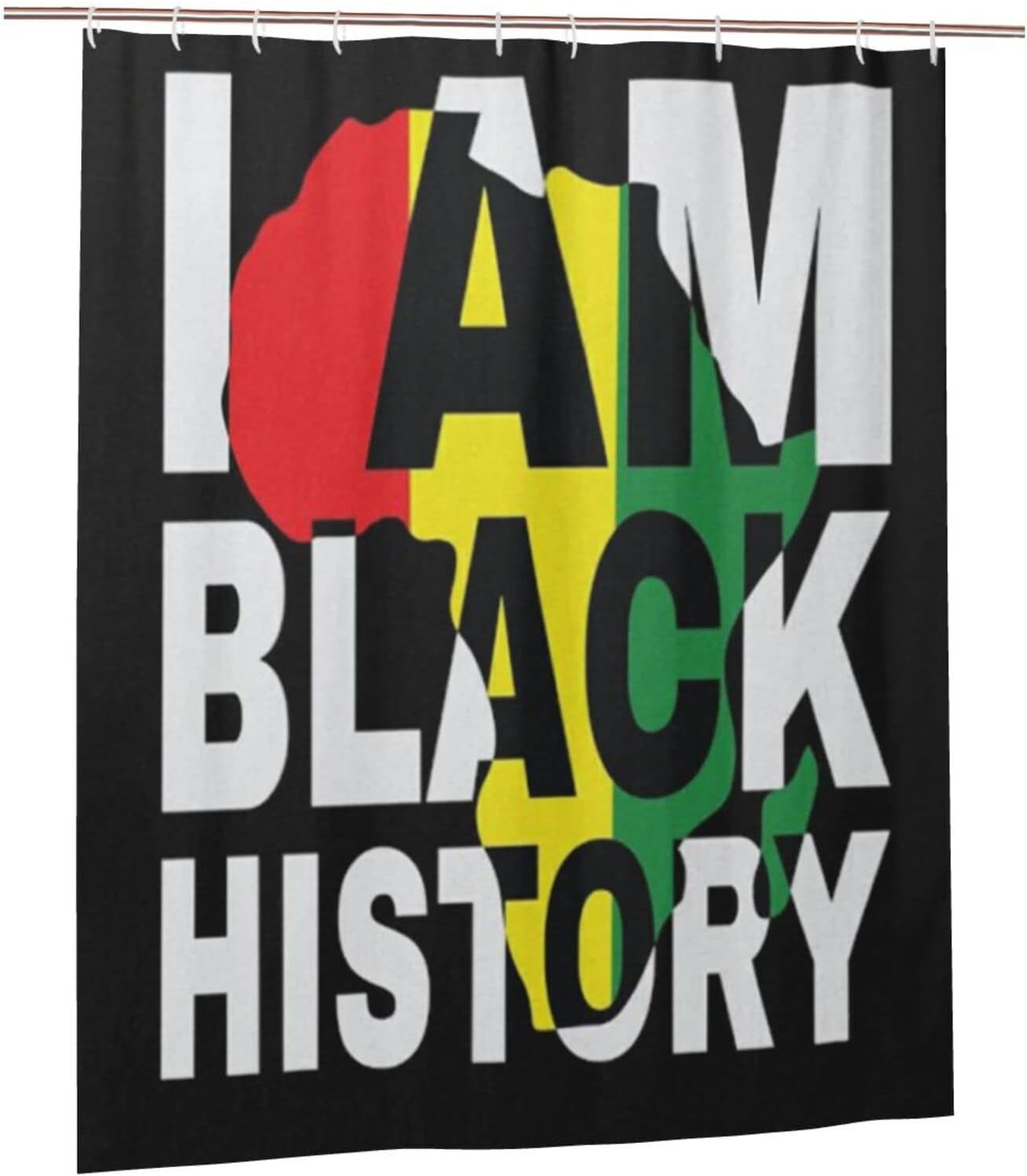 Black Pride African American Shower Curtain for a Celebratory Style