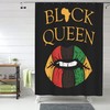 Black Queen Lips Shower Curtain for a Proud African American Style