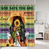 Black Queen Sunflower Shower Curtain - Inspirational And Royal Bathroom Decor With Unique And Elegant Design