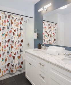 Black White Cow Pattern Shower Curtain Farm Sunflower