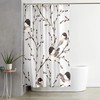 Black and Gold Rose Shower Curtain Artistic Bathroom Decor Waterproof Fabric Curtain