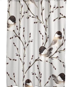 Black and Gold Rose Shower Curtain Artistic Bathroom Decor Waterproof Fabric Curtain