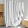 Black and White Geometric Shower Curtain - Scandinavian Style Bathroom Decor