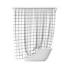 Black and White Grid Shower Curtain - Minimalist and Modern Bathroom Decor with Geometric Design