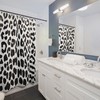 Black and White Leopard Print Shower Curtain for a personalized and waterproof bathroom