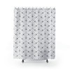Black and White Minimalist Geometric Shower Curtain - Simple and Chic Bathroom Decor