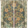 Blackout Curtains With Famous William Morris Botanical Art, Vintage Floral Patterns For Living Room Bedroom