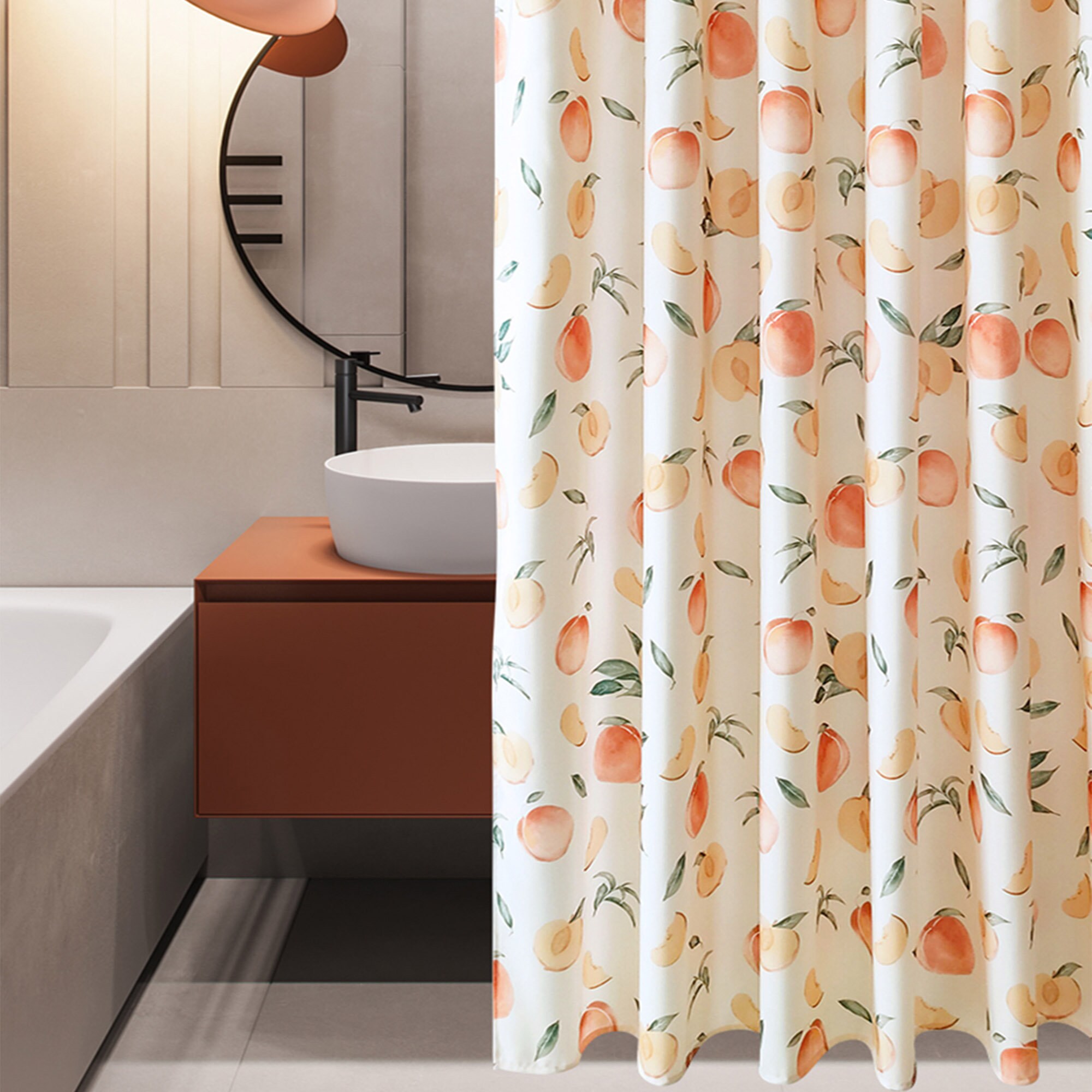 Blackout, Waterproof, and Mildew Proof Shower Curtain for Bathrooms