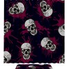 Blood Splatter and Skull Print Shower Curtain for a Gruesome and Scary Bathroom Theme