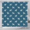 Bloodhound Dog Paws Shower Curtain, Cute Pet-Theme Bathroom Decor With Paw Print Design