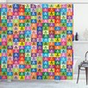 Bloom Skull with Flowers Fabric Shower Curtain, Gothic Bathroom Decor